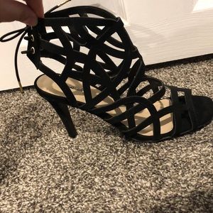 ☀️Qupid Strappy Black heels size 8.5